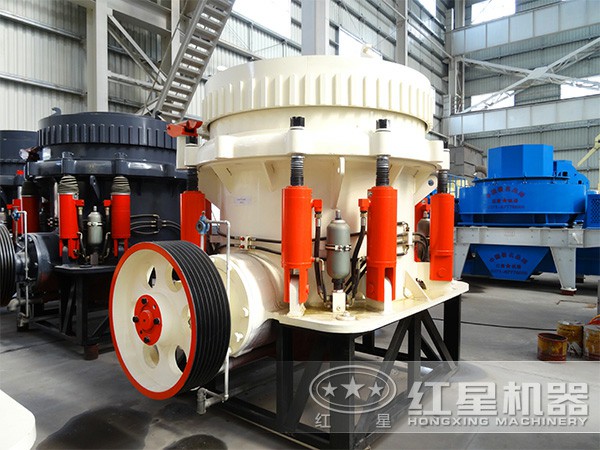 黑錳礦圓錐破碎機生產車間 黑錳礦圓錐破碎機生產車間