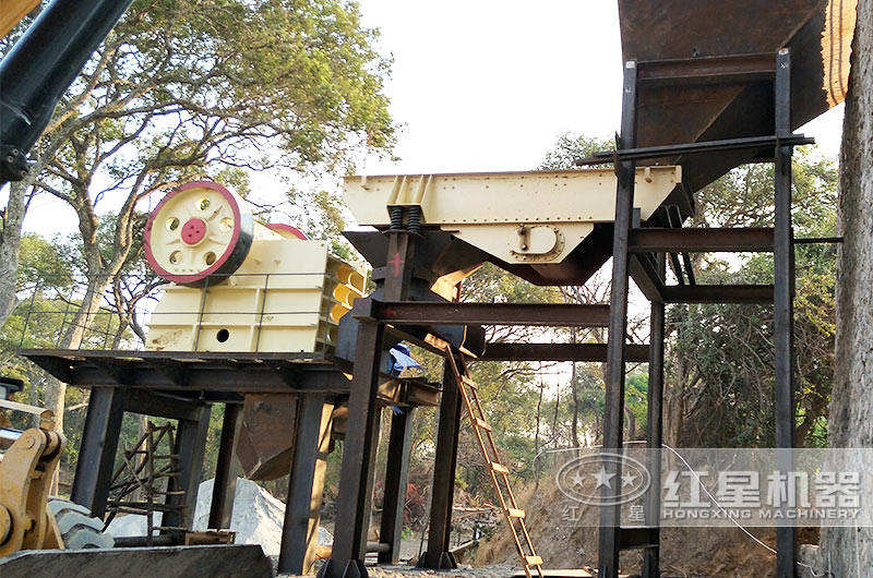 大型砂石生產(chǎn)現(xiàn)場，用戶非常滿意