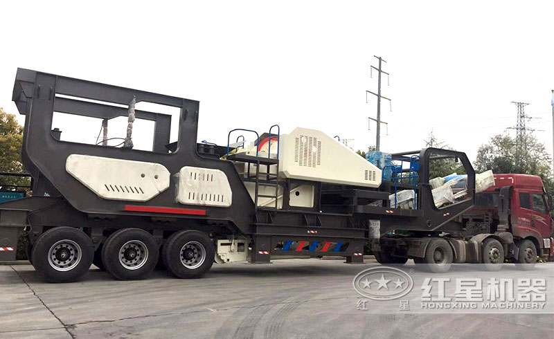 輪胎半掛車(chē)移動(dòng)破碎篩分設(shè)備 輪胎半掛車(chē)移動(dòng)破碎篩分設(shè)備