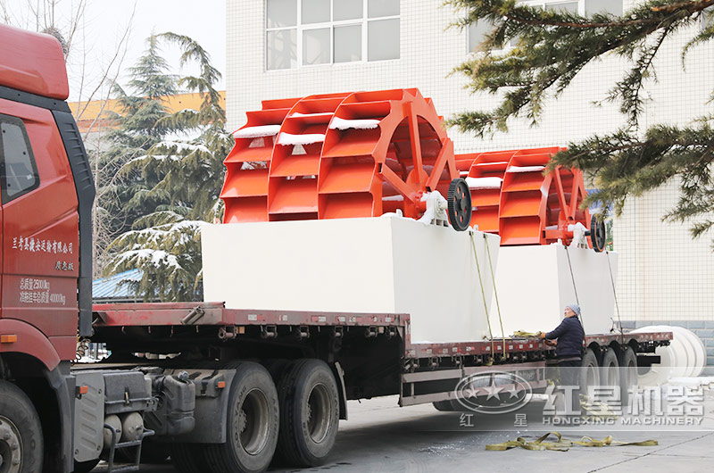 時產200-300噸水洗砂生產線發貨了，發貨周期在一周之內，早投產早盈利 