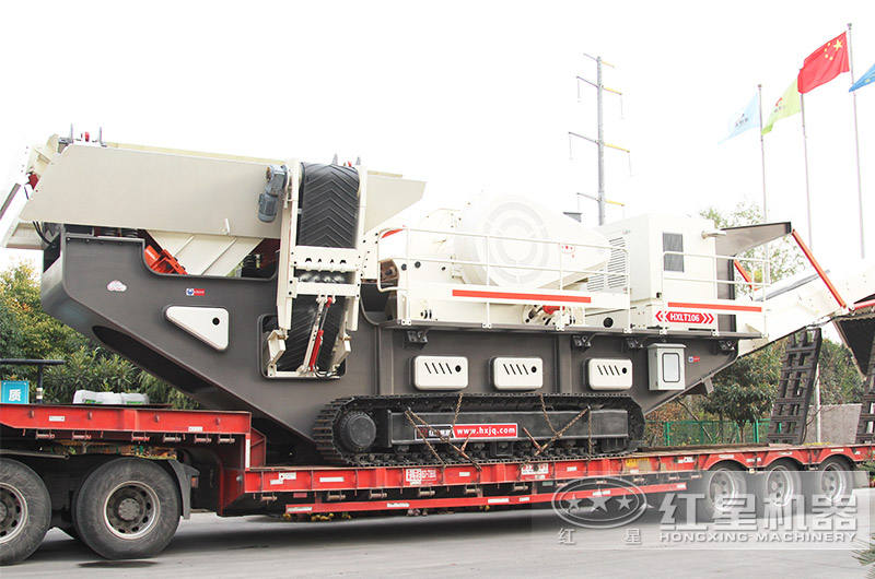履帶移動細碎制砂機，發貨到用戶現場 