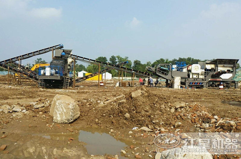 浙江湖州建筑垃圾生產(chǎn)線現(xiàn)場 浙江湖州建筑垃圾生產(chǎn)線現(xiàn)場