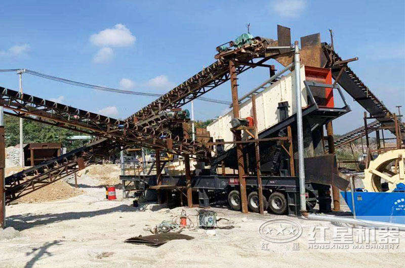 移動(dòng)制砂生產(chǎn)線增設(shè)洗沙機(jī) 移動(dòng)制砂生產(chǎn)線增設(shè)洗沙機(jī)
