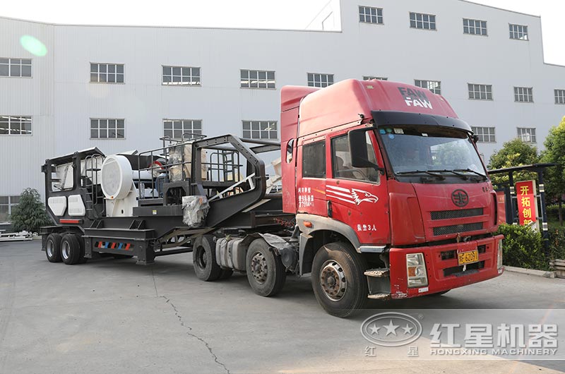 流動式青石打石子機發貨中 流動式青石打石子機發貨中