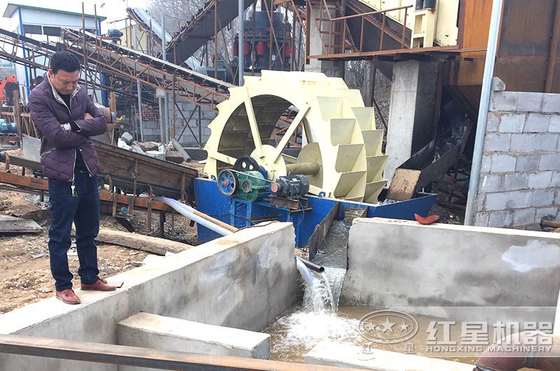 洗砂機作業現場圖 洗砂機作業現場圖