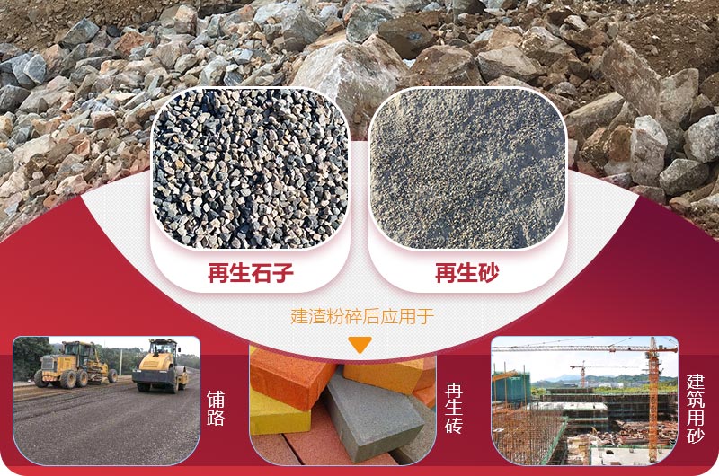 建渣粉碎后成品及應用領(lǐng)域 建渣粉碎后成品及應用領(lǐng)域