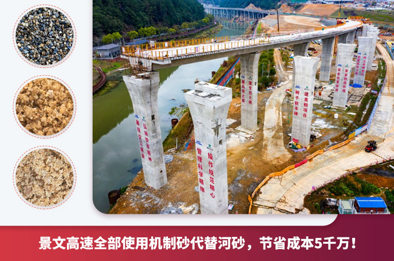 景文高速全線使用機制砂 景文高速全線使用機制砂