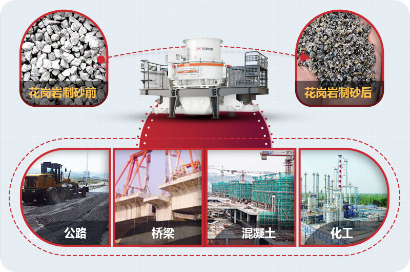 花崗巖邊角料制砂后應用廣泛 花崗巖邊角料制砂后應用廣泛