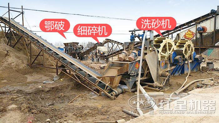 砂石廠輪斗式洗沙機(jī)現(xiàn)場(chǎng) 砂石廠輪斗式洗沙機(jī)現(xiàn)場(chǎng)