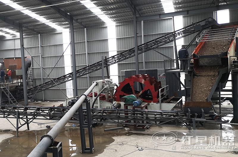 洗砂機作業(yè)現場